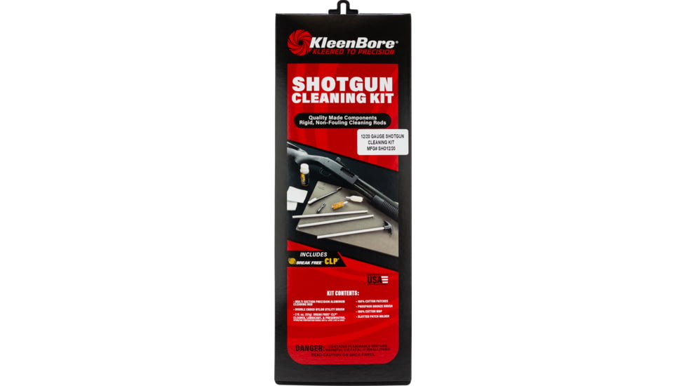 KleenBore 12 Gauge/20 Gauge Shotgun Cleaning Kit, 12 Gauge/20 Gauge, SHO12/20