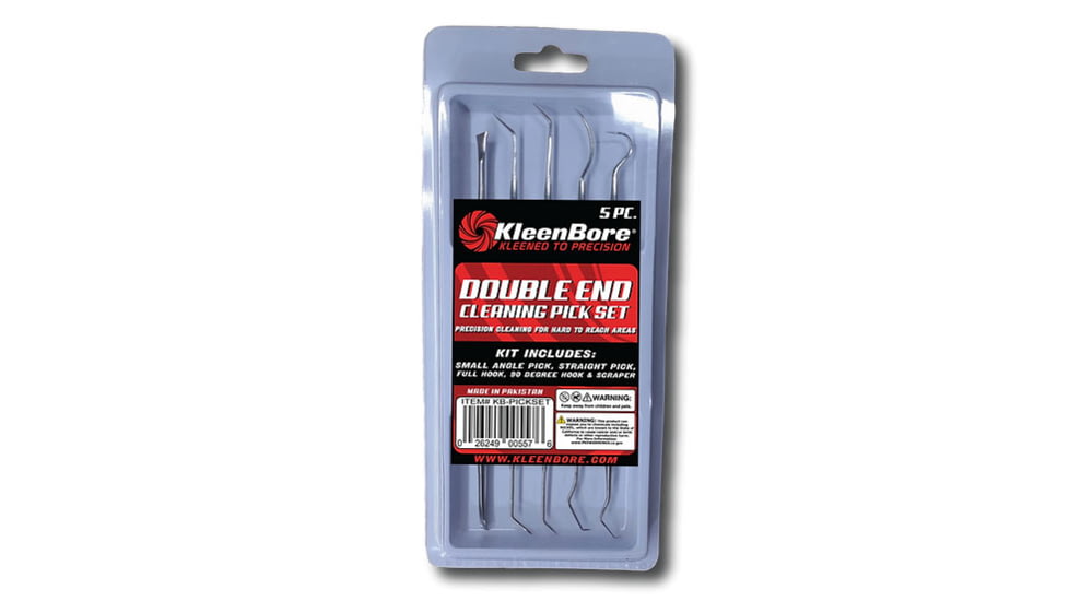 KleenBore Double Ended Gun Pick Tool Set, Stainless Steel, 2020201
