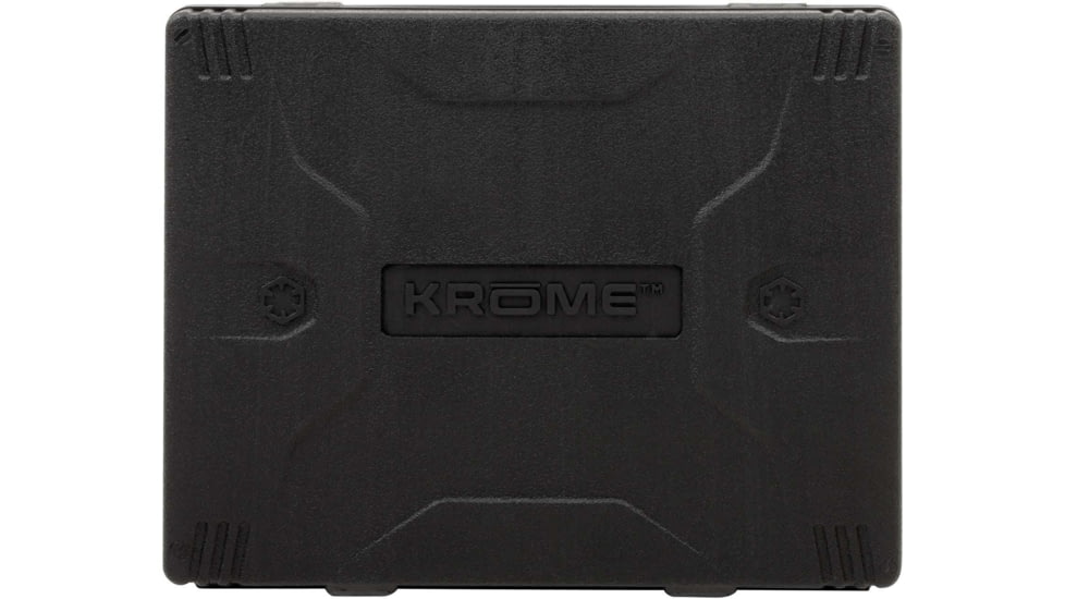 Krome Compact Handgun Cleaning Kit, .22/.38/9mm/.357/.44/.45 Caliber, 14-Pieces, Black, 6.5 in x 7.75 in, 70607