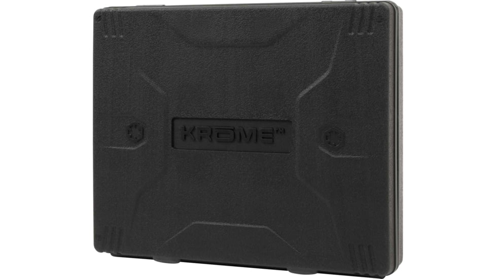 Krome Compact Handgun Cleaning Kit, .22/.38/9mm/.357/.44/.45 Caliber, 14-Pieces, Black, 6.5 in x 7.75 in, 70607