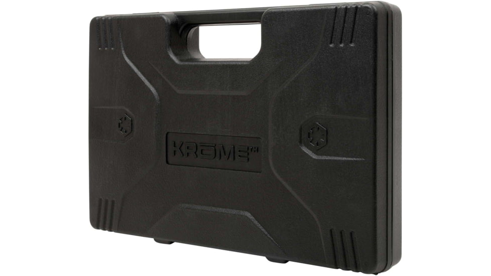 Krome Stronghold Universal Gun Cleaning Kit, 60-Pieces, Black, 10 in x 15 in, 70604