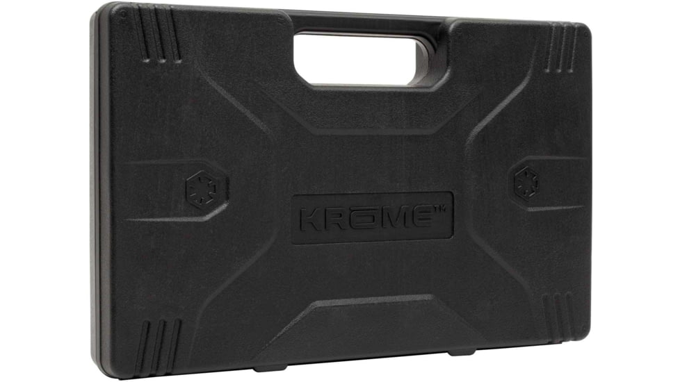 Krome Stronghold Universal Gun Cleaning Kit, 60-Pieces, Black, 10 in x 15 in, 70604
