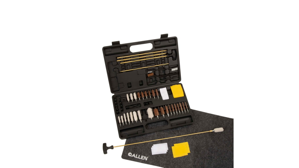 Krome Stronghold Universal Gun Cleaning Kit, 60-Pieces, Black, 10 in x 15 in, 70604