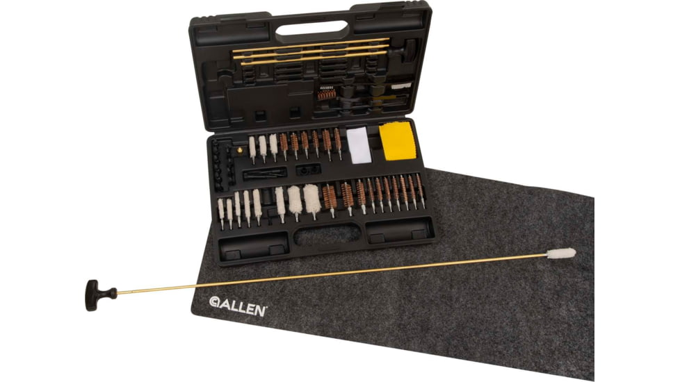 Krome Stronghold Universal Gun Cleaning Kit, 60-Pieces, Black, 10 in x 15 in, 70604