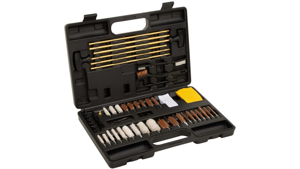 Krome Stronghold Universal Gun Cleaning Kit, 60-Pieces, Black, 10 in x 15 in, 70604