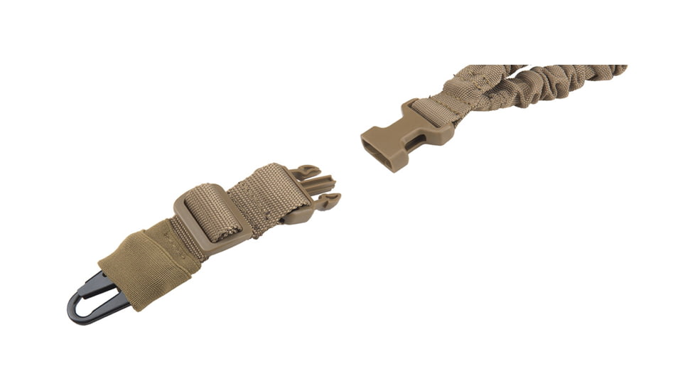 Lancer Tactical Heavy Duty Foam Padded Single Point Sling w/ QD Buckle, Tan, CA-2145T