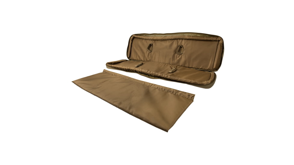 Lancer Tactical Nylon 3-Way Carry 43in Double Rifle Gun Bag, Tan, CA-290TN