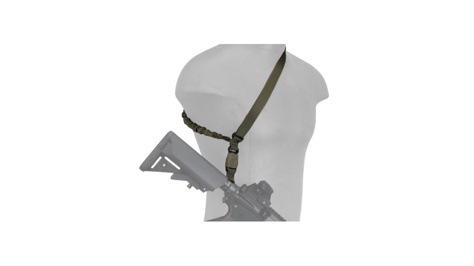 Lancer Tactical Quick Detach Single Point Sling, Olive Drab, CA-326G