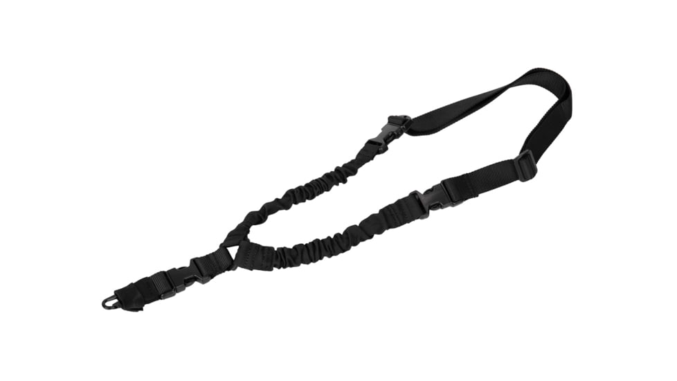 Lancer Tactical Tactical Single Point Bungee Gun Sling, Black, CA-979B
