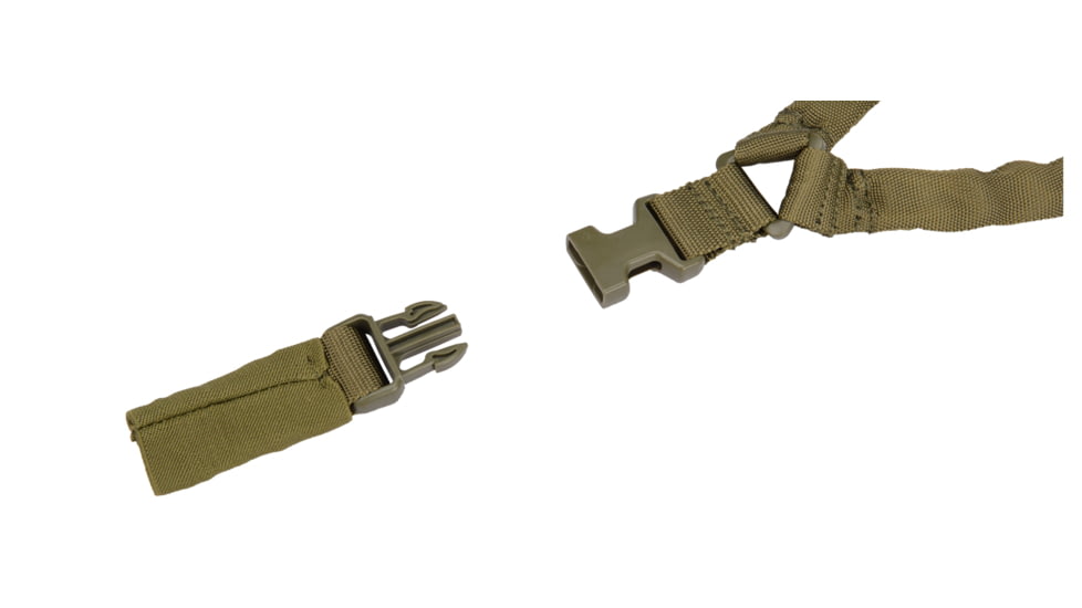 Lancer Tactical Tactical Single Point Bungee Gun Sling, Olive Drab, CA-979G