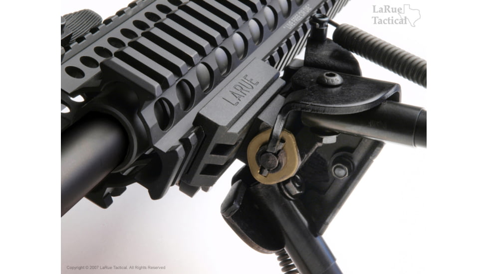 LaRue Tactical Harris BR-S 6-9in Bipod and LT706 QD Lever Mount, Black, 680-001-706-k