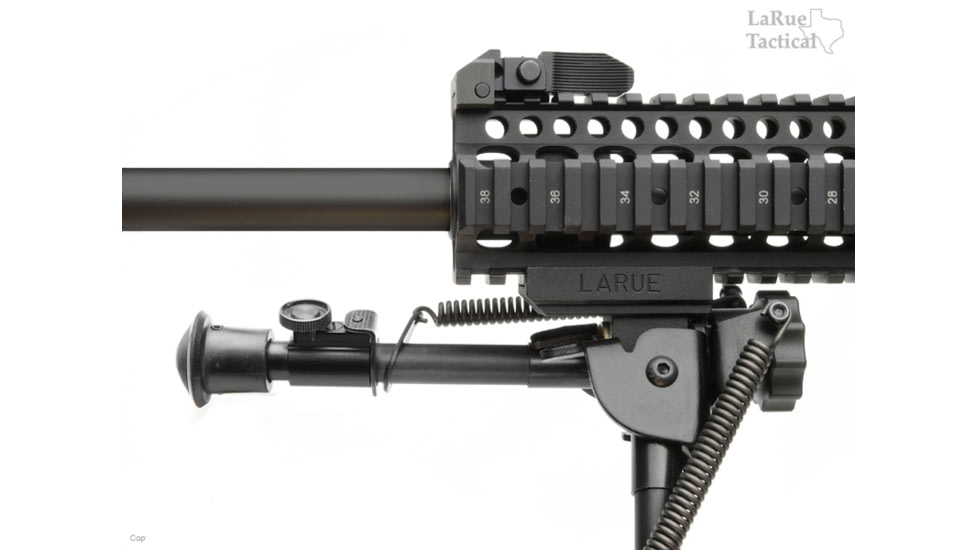 LaRue Tactical Harris BR-S 6-9in Bipod and LT706 QD Lever Mount, Black, 680-001-706-k