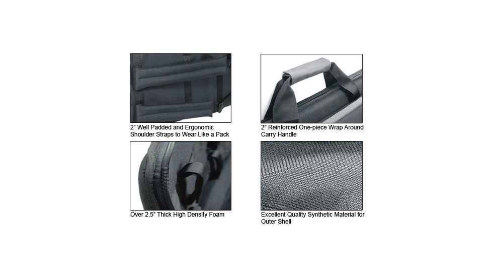 Leapers Homeland Security 2-Rifle Case MC38B