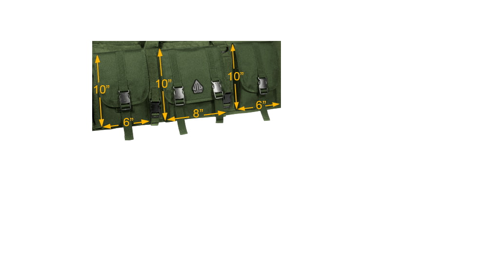 Leapers Combat Web 34in Gun Case, OD Green PVC-RC34G