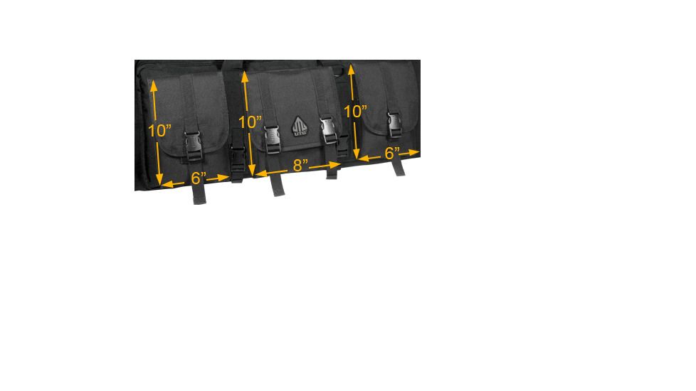 Leapers Combat Web 38in Rifle Case, Black PVC-RC38B