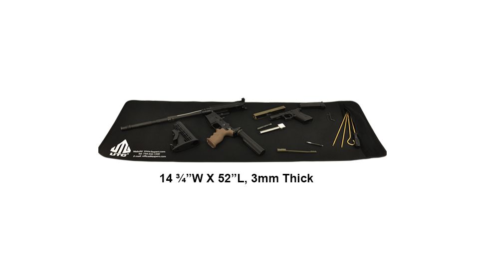 Leapers UTG 14.75x52in Universal Firearm Cleaning Mat,Black, _x000D_ PVC-CLMAT01