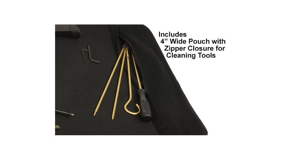 Leapers UTG 14.75x52in Universal Firearm Cleaning Mat,Black, _x000D_ PVC-CLMAT01