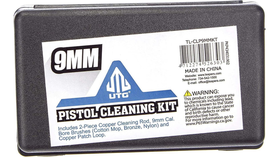 Leapers UTG 9MM Pistol Cleaning Kit, Black, TL-CLP9MMKT