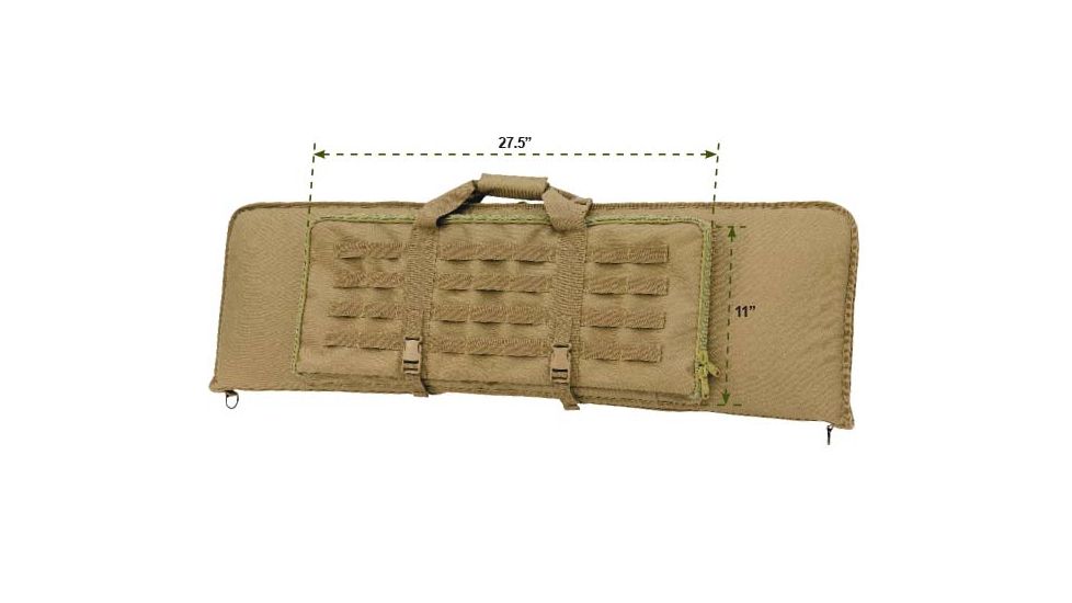 Leapers UTG Combat Operation 42in RC Series Gun Case, Dark Earth PVC-RC42S-A