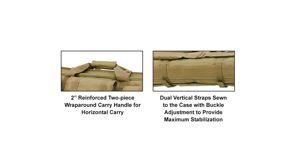 Leapers UTG Combat Operation 42in RC Series Gun Case, Dark Earth PVC-RC42S-A