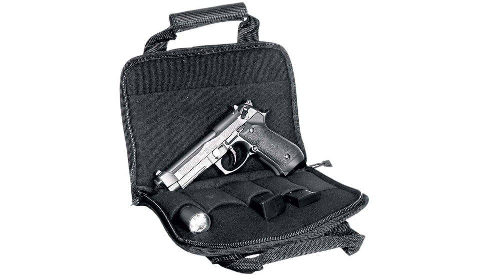 Leapers UTG Homeland Security Deluxe Single Pistol Case, Black, PVC-PC01B
