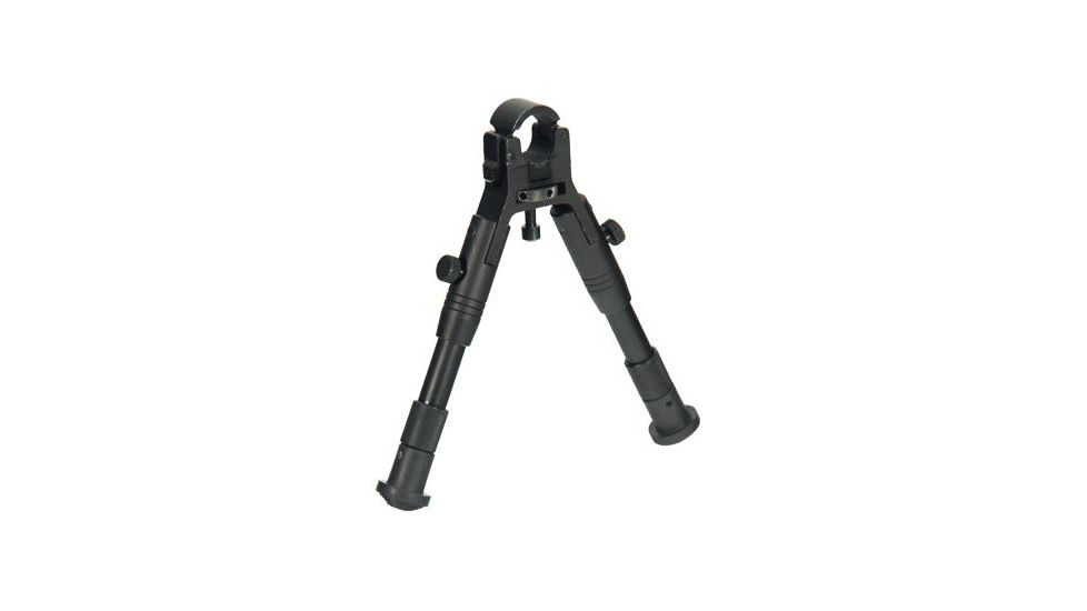 Leapers UTG New Gen Reinforced Clamp-on Bipod, Center Height 6.2-6.7in, _x000D_ TL-BP18S-A