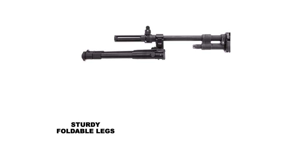 Leapers UTG New Gen Reinforced Clamp-on Bipod, 8.7in-10.2in Center Height, Black, TL-BP08S-A