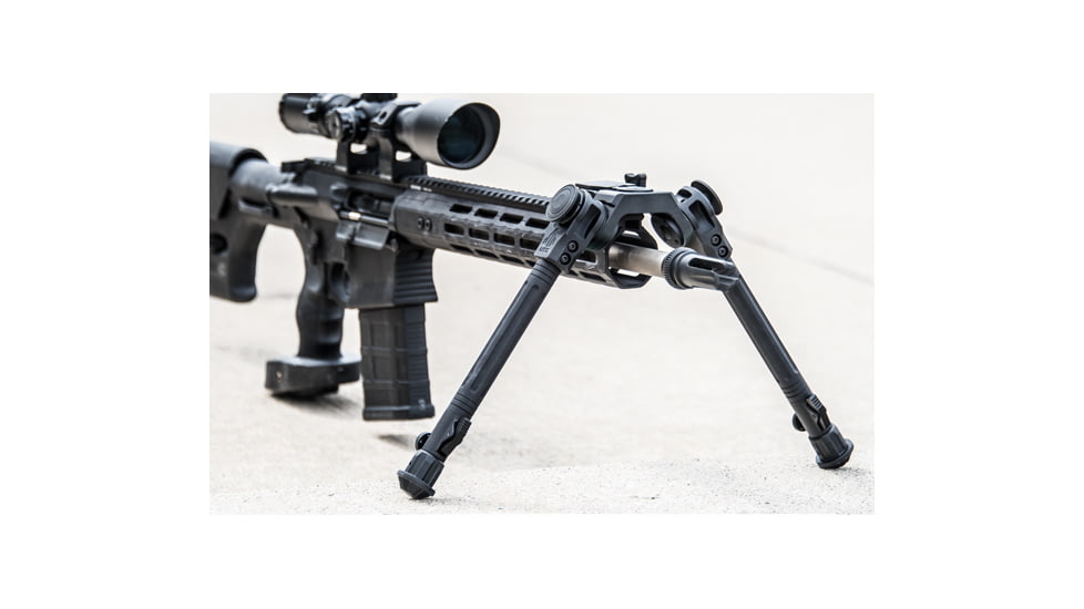 Leapers UTG Over Bore Bipod, 7 in-11in Center Height, Picatinny, Black, TL-BPOB01-A