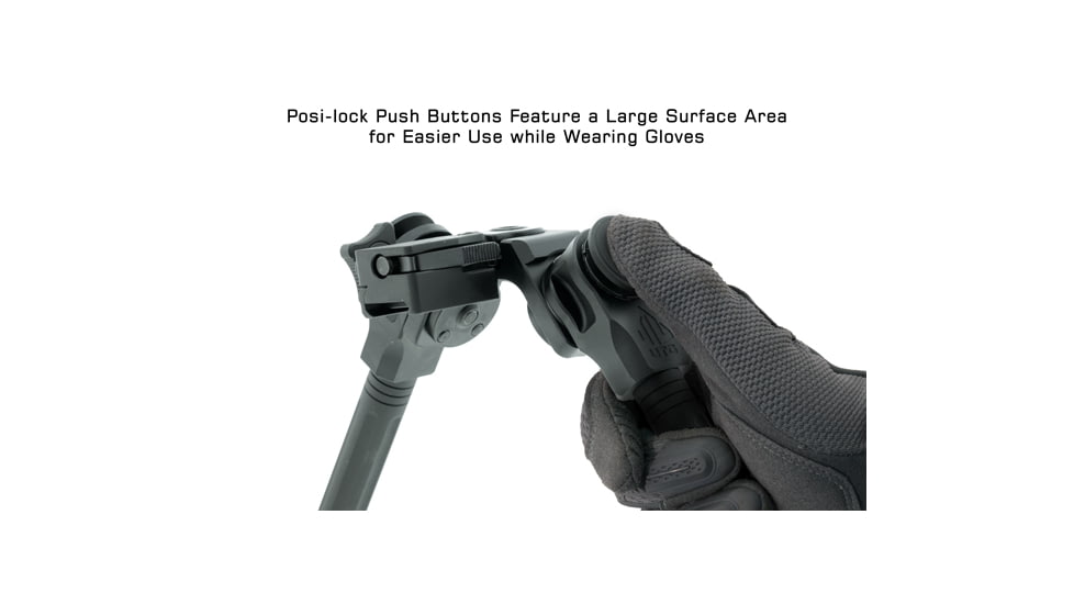 Leapers UTG Over Bore Bipod, 7 in-11in Center Height, Picatinny, Black, TL-BPOB01-A