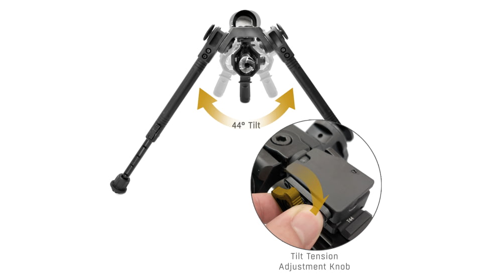 Leapers UTG Over Bore Bipod QD Mount, Black, TL-BPAD2