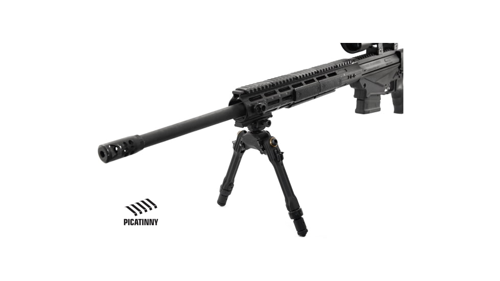 Leapers UTG PRO TBNR Bipod, 7in-9in Center Height, Picatinny, Black, TLUBP02-A