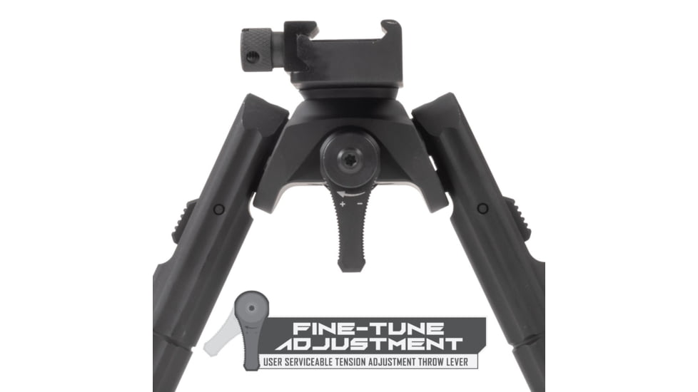Leapers UTG Recon 360 TL Bipod, 7in-9in Center Height, Picatinny, Black, TL-BP01-B