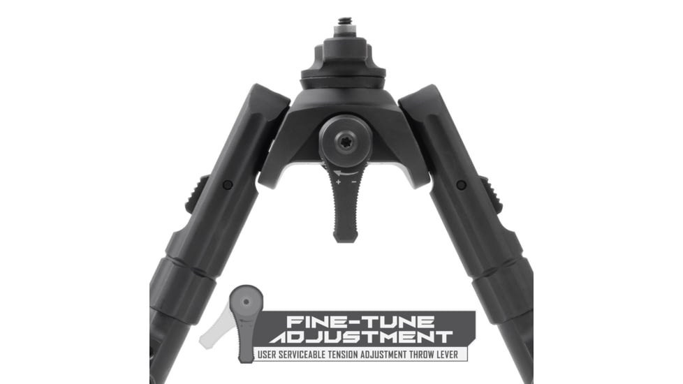 Leapers UTG Recon 360 TL Bipod, 8in-12in Center Height, M-LOK, Black, TL-BPM03-B