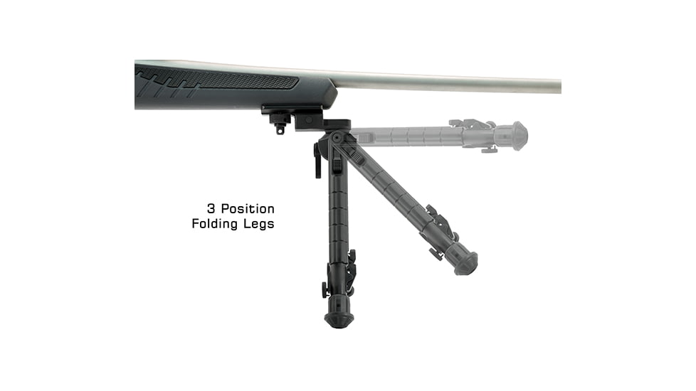 Leapers UTG Recon 360 TL Bipod, 8in-12in Center Height, Picatinny, Black, TL-BP03-A