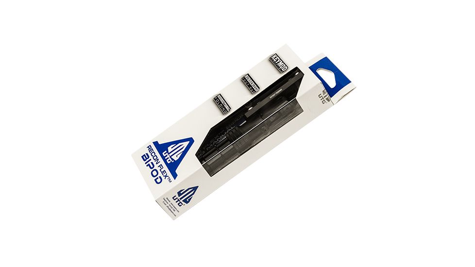 Leapers UTG Recon Flex KeyMod Bipod, Matte Black, Cent. Ht. 5.7-8, Matte Black TL-BPDK01