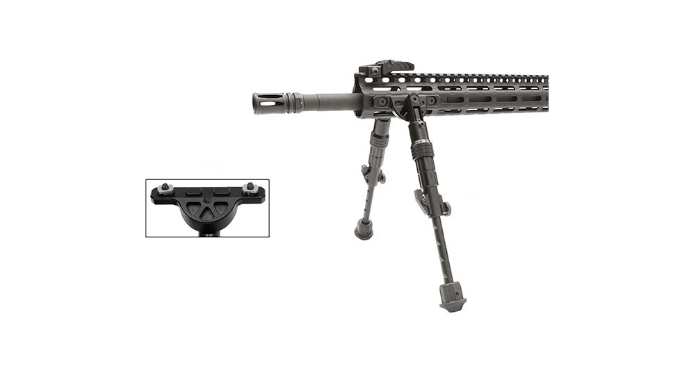 Leapers UTG Recon Flex M-LOK Bipod, Matte Black, Cent. Ht. 5.7-8, Matte Black TL-BPDM01