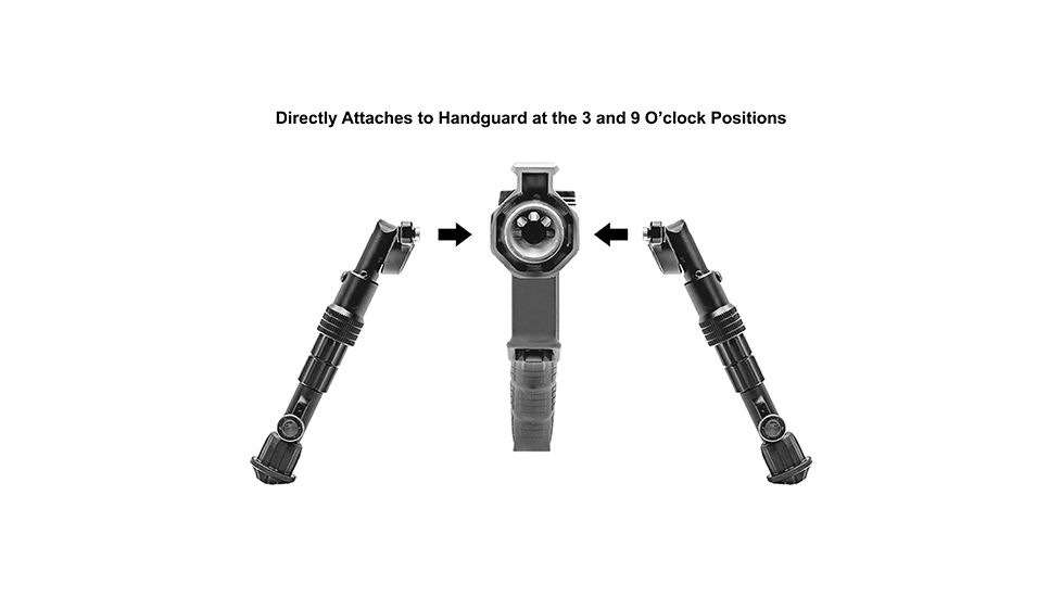 Leapers UTG Recon Flex M-LOK Bipod, Matte Black, Cent. Ht. 5.7-8, Matte Black TL-BPDM01