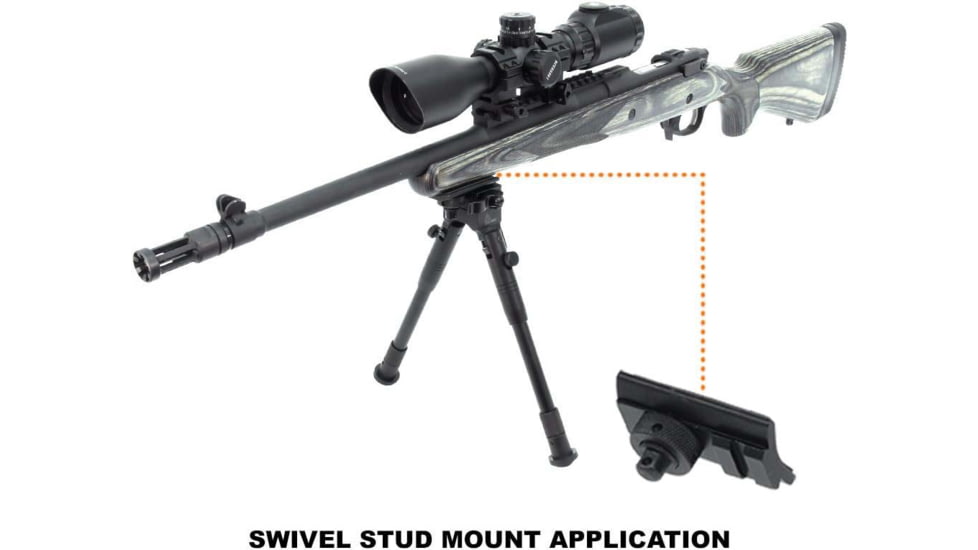 Leapers UTG Shooters QD Bipod, 8.7in-10.6in Center Height, Black, TL-BP69SQ