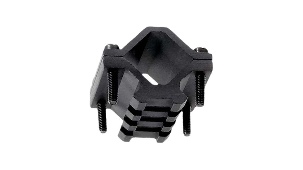 Leapers UTG Universal Single-rail Shotgun Barrel Mount, 3 Slots, Black, MNT-BR003XLS