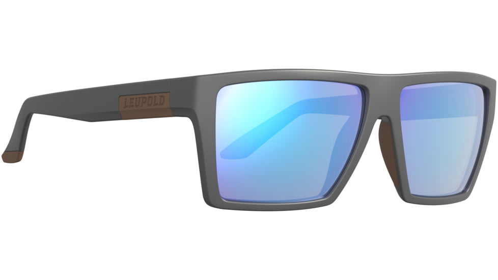 Leupold Refuge Performance Eyewear, Matte Grey Frame, Blue Mirror Lens, Universal, 181279