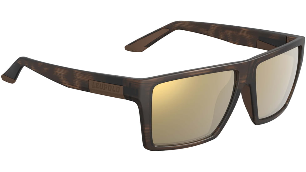 Leupold Refuge Performance Eyewear, Matte Tortoise Frame, Bronze Mirror Lens, Universal, 181277