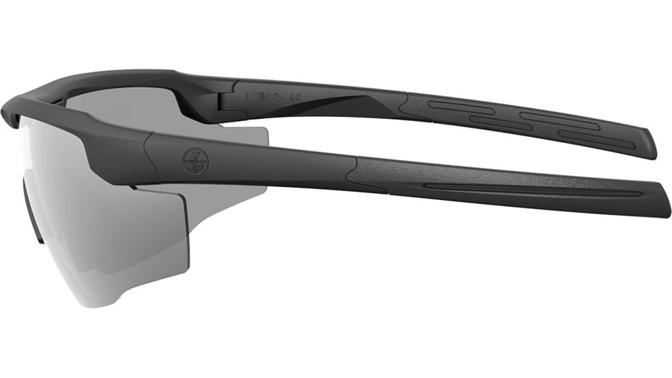 Leupold Sentinel Shooting Glasses, Matte Black Frame, Shadow Gray Flash Lens, 182669