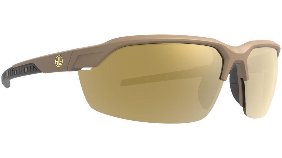Leupold Tracer Shooting Glasses, Shadow Tan Frame, Oval Bronze Mirror Lens, Polarized, Narrow-Regular, 179090