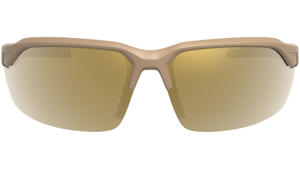 Leupold Tracer Shooting Glasses, Shadow Tan Frame, Oval Bronze Mirror Lens, Polarized, Narrow-Regular, 179090