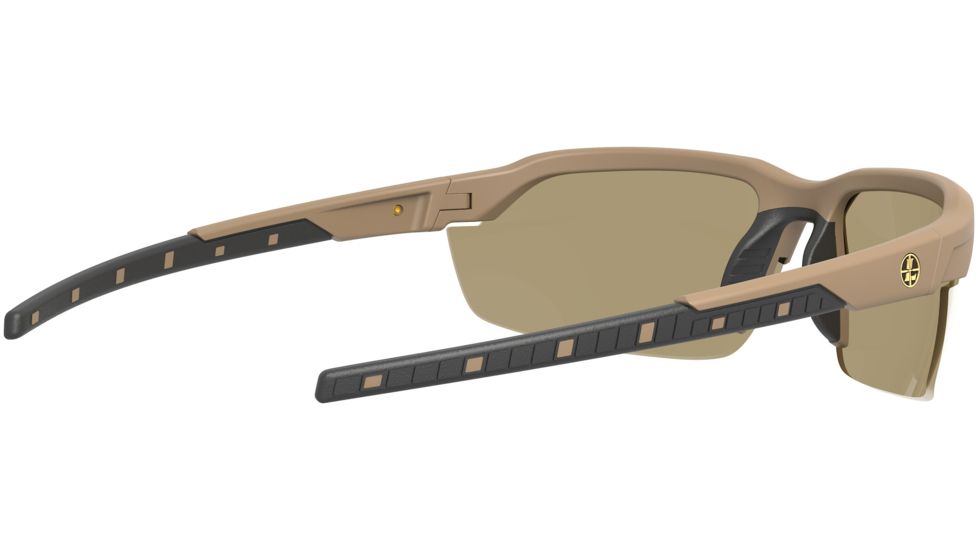 Leupold Tracer Shooting Glasses, Shadow Tan Frame, Oval Bronze Mirror Lens, Polarized, Narrow-Regular, 179090
