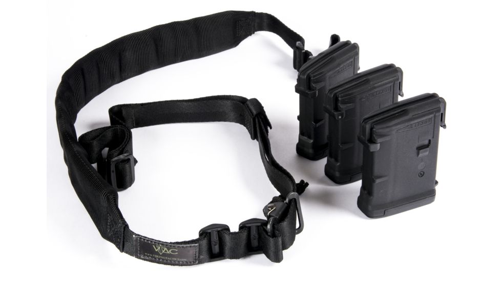 Leupold Wide Padded Rifle Sling and 3 PMAG AR/M4 M3 5.56 Magazines, Black, VTAC-MK2-BK-MAG559-BLK-LU