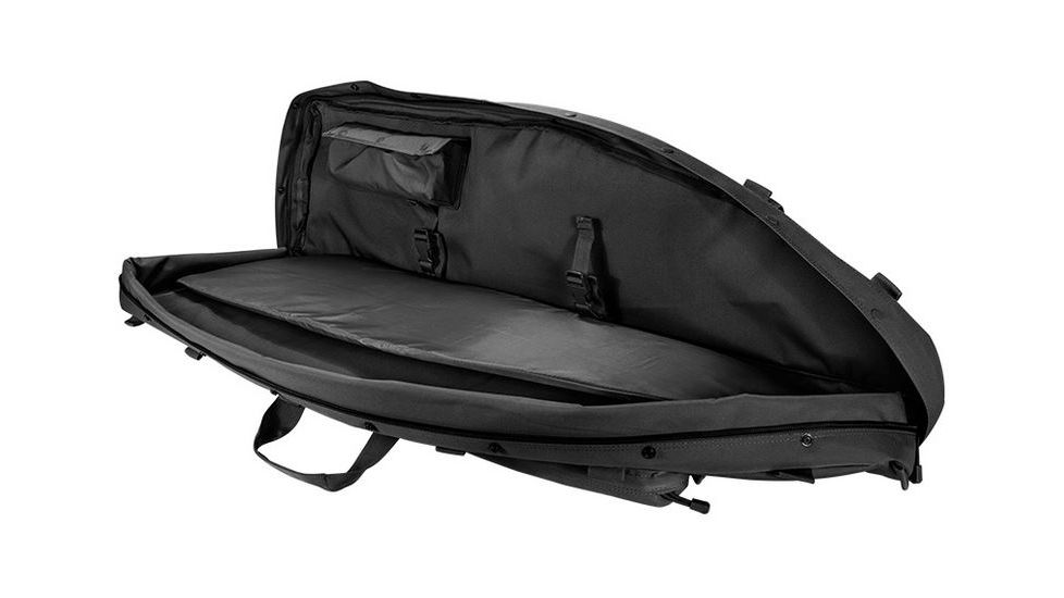 Loaded Gear RX-600  46 in Tactical Dual Rifle Bag, Padded Center Divider, 4 Zippered Pockets, Black BI12550