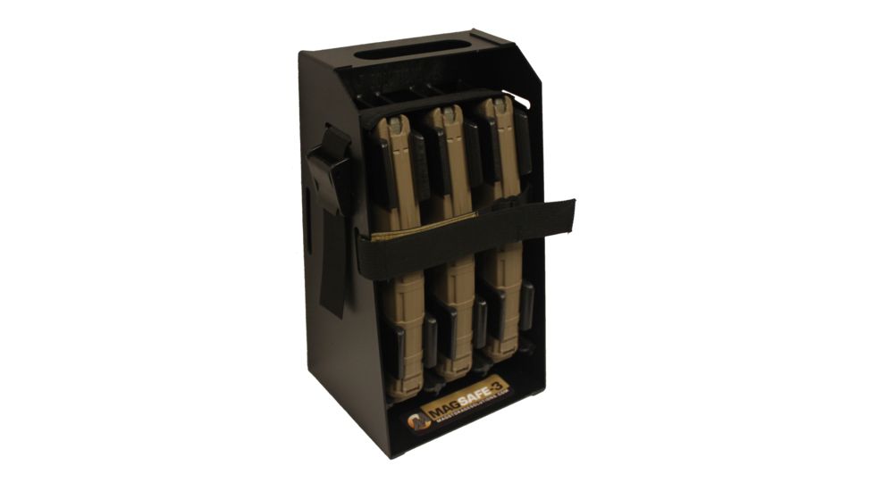 Mag Storage Solutions AR-15 Mag Safe-3, Black, MSSMSAF-3