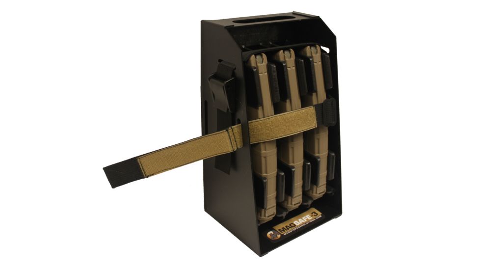 Mag Storage Solutions AR-15 Mag Safe-3, Black, MSSMSAF-3