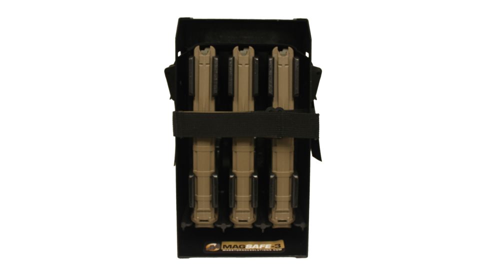 Mag Storage Solutions AR-15 Mag Safe-3, Black, MSSMSAF-3